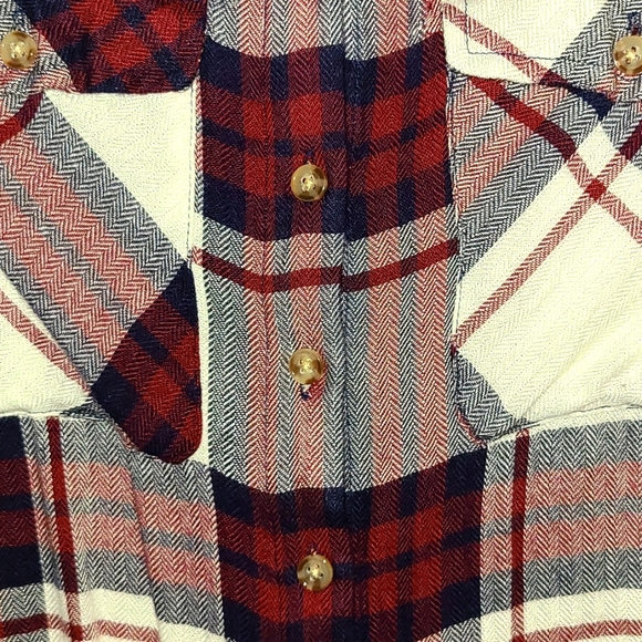 Mixed Plaid Shirt - Picture 4 of 5